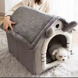 Dog bed new soft padding washable new dog house cat pet 
20 by 20 by 20 inches